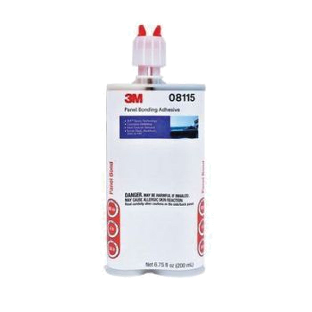 Cartucho de 200 ml de 3M Panel Bond, adhesivo epoxy estructural negro para pegado de paneles
