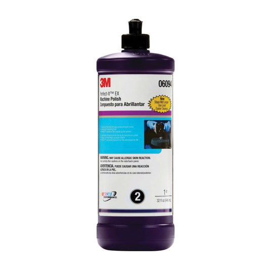 Botella de 3M Perfect-It EX Machine Polish gris, pulimento de acabado para eliminar hologramas