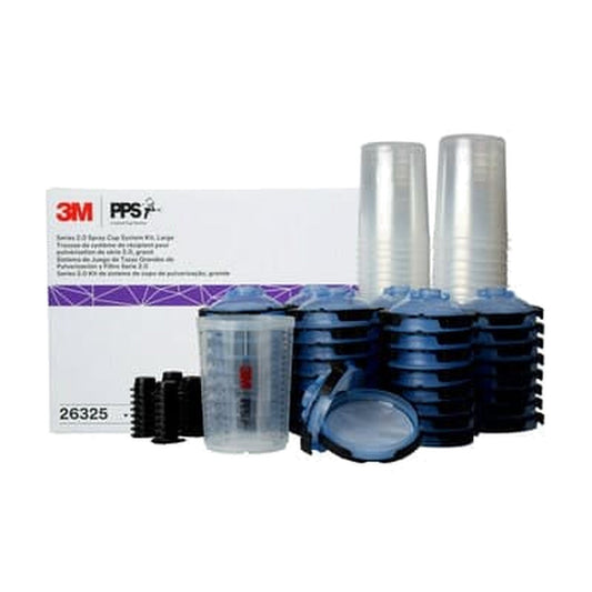 Vasos y tapas de repuesto 3M PPS 2.0 con filtro para sistema de vaso desechable