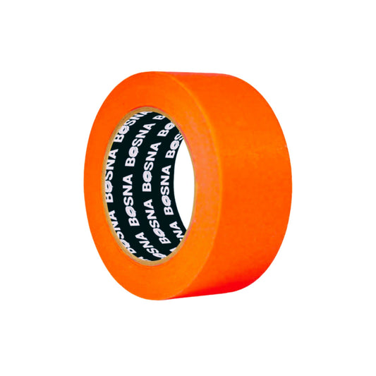 Rollo de cinta de enmascarar automotriz BOSNA naranja de alto rendimiento resistente a temperatura de cabina