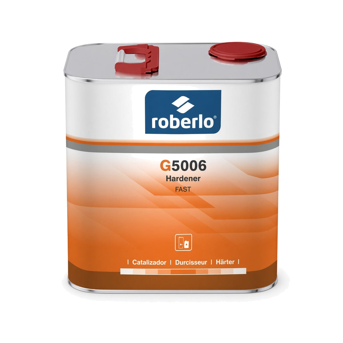 Lata de 2,5 L de Roberlo G5006 Hardener Fast, catalizador de secado rapido para barnices Global