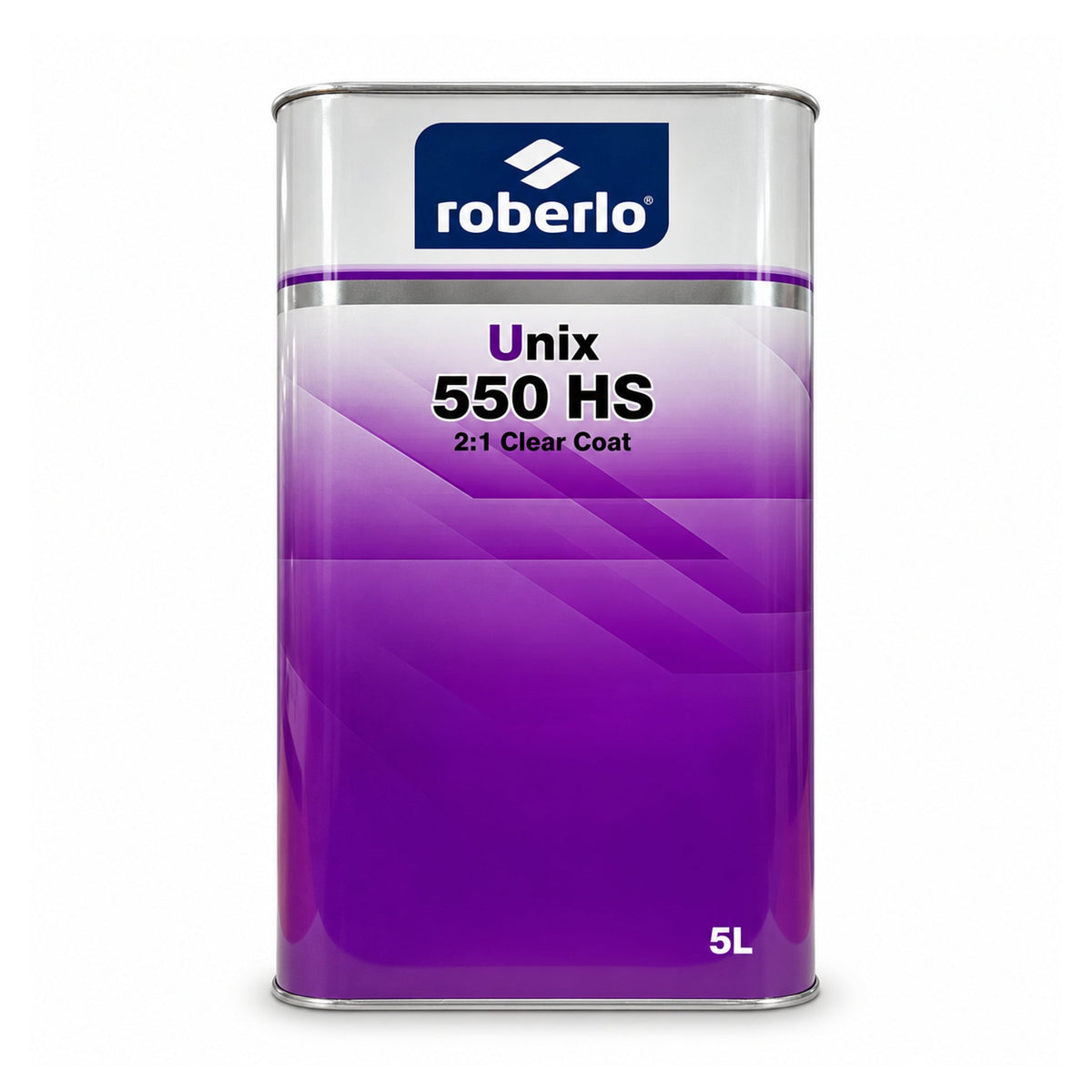 Bidón de 5 L de Roberlo Unix 550 HS, barniz acrílico de altos sólidos 2:1