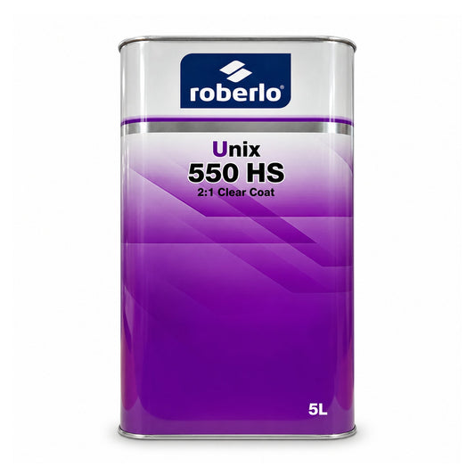 Bidón de 5 L de Roberlo Unix 550 HS, barniz acrílico de altos sólidos 2:1